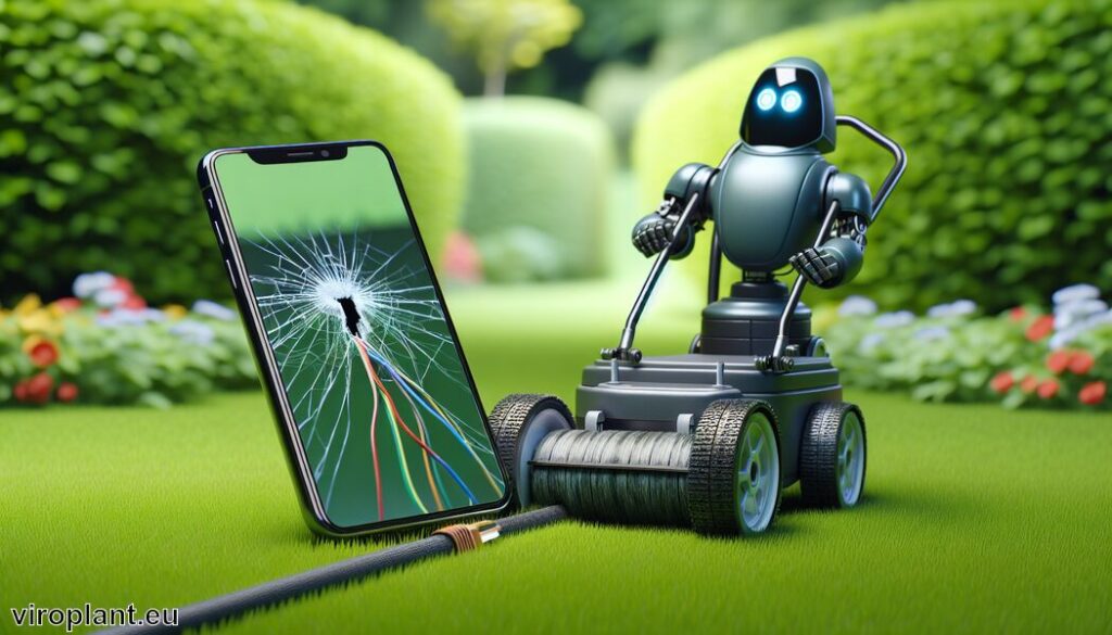 Mähroboter Kabelbruch per Smartphone entdecken